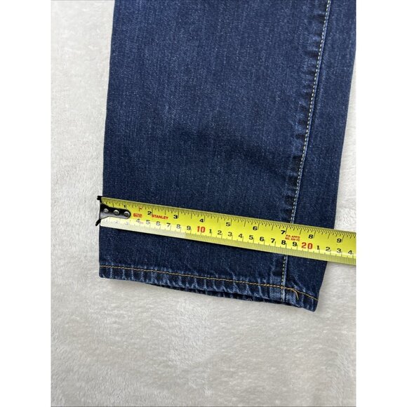 American Eagle Jeans Mens 34 X 32 Original Straight Dark Blue Denim Western - Picture 6 of 8